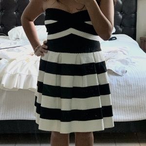 Beautiful black and white dress